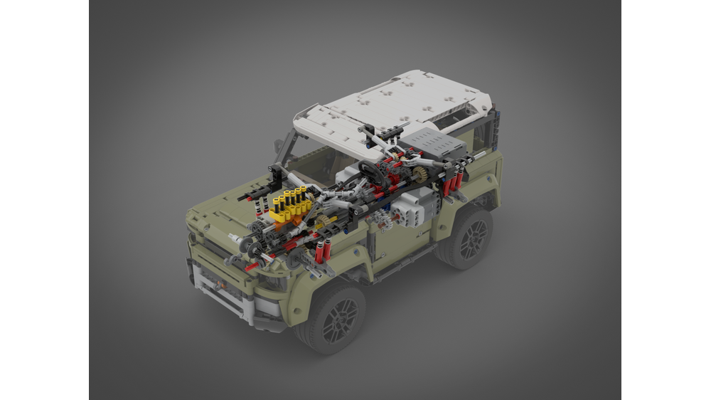 Lego defender motorised sale