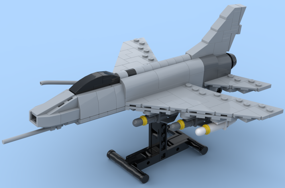 LEGO MOC F 100 Super Sabre 1 72 Scale by WarheadsOnForeheads Rebrickable Build with LEGO