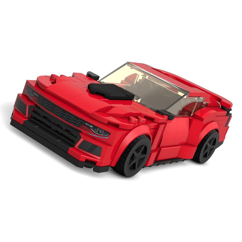LEGO MOC Chevrolet Camaro ZL1 II (red version) k_lego_r | Rebrickable - with LEGO