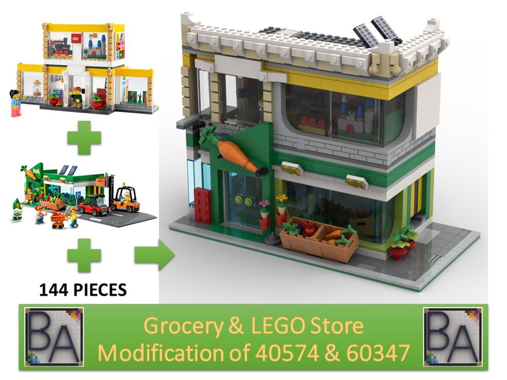 Lego Moc Grocery & Lego Store By Brick Artisan | Rebrickable - Build With  Lego