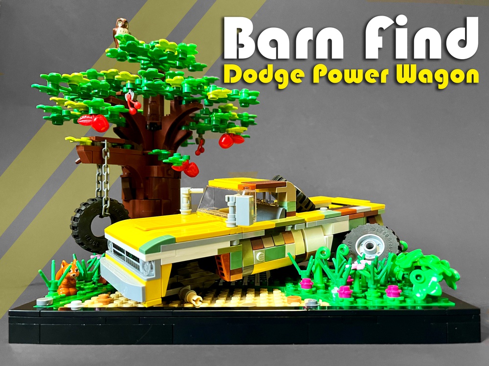LEGO MOC Barn Find Dodge Power Wagon by Rebrickable - Build with LEGO