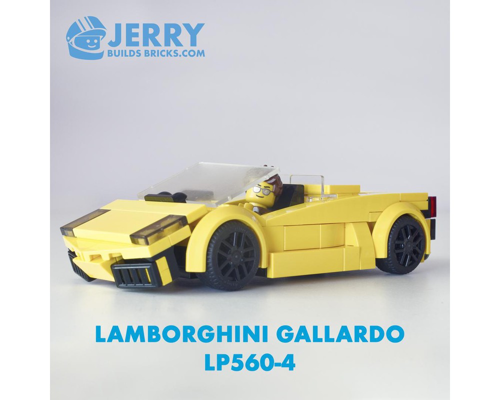 LEGO MOC Lamborghini Gallardo LP560-4 Spyder by jerrybuildsbricks | Rebrickable - Build with LEGO