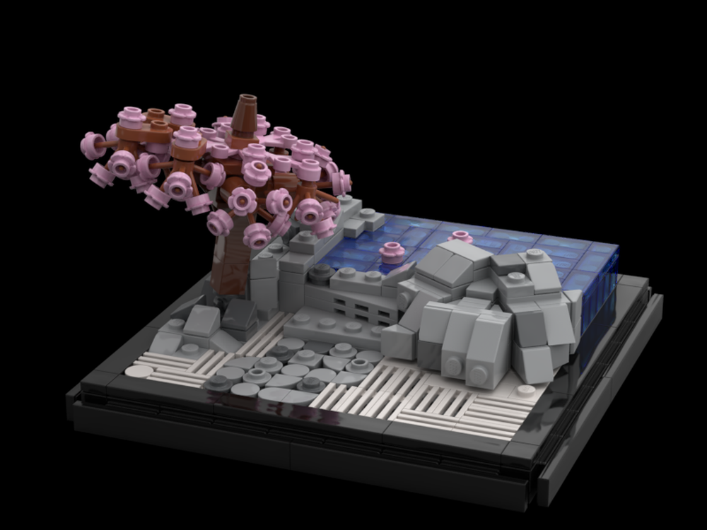 LEGO MOC Japanese Onsen by ReaperX_9