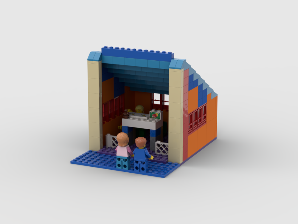 LEGO MOC Ice cream shop by Antek.pl Rebrickable Build with LEGO
