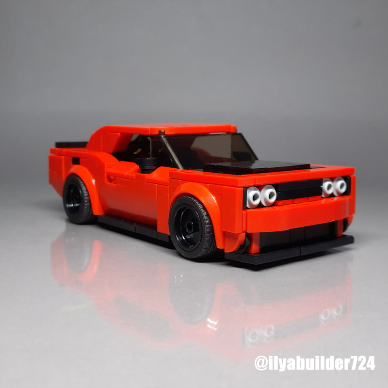 LEGO MOC Dodge Challenger Demon by ilyabuilder724 | Rebrickable - Build ...