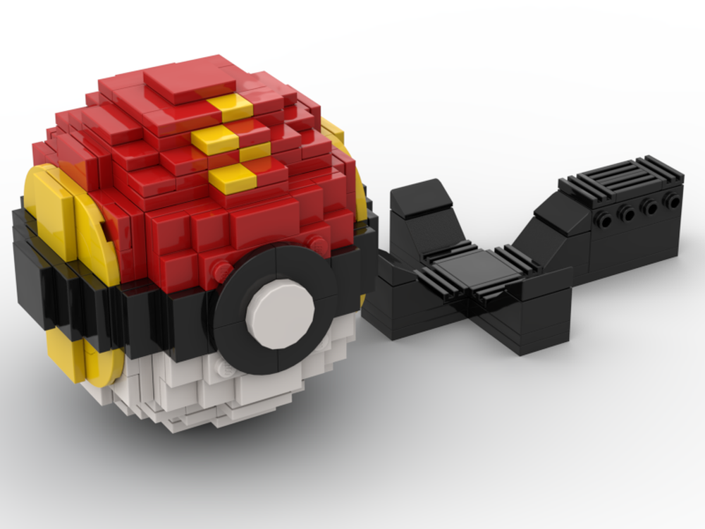 LEGO MOC Pixel Pokeball by ZTBricks