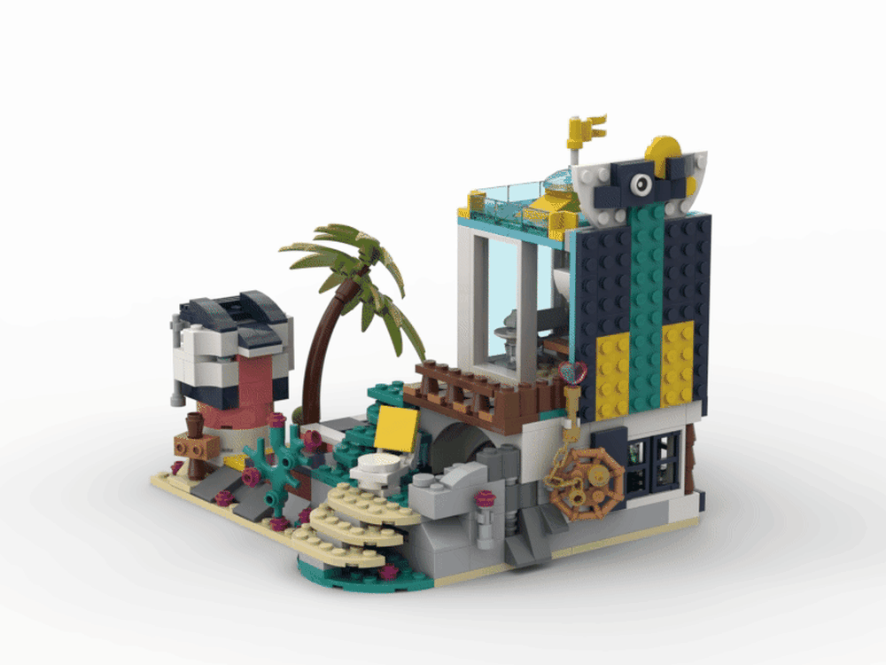 LEGO MOC 41380 Cool Pool House by Gooble | Rebrickable - Build with LEGO