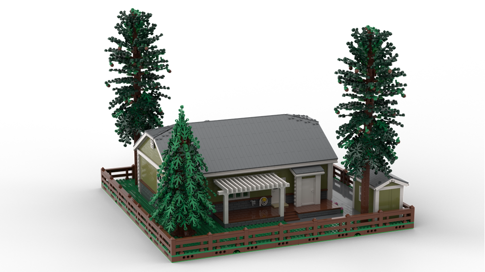 LEGO MOC 2 Bedroom Ranch Bungalow Shell by Yellow.LXF | Rebrickable ...