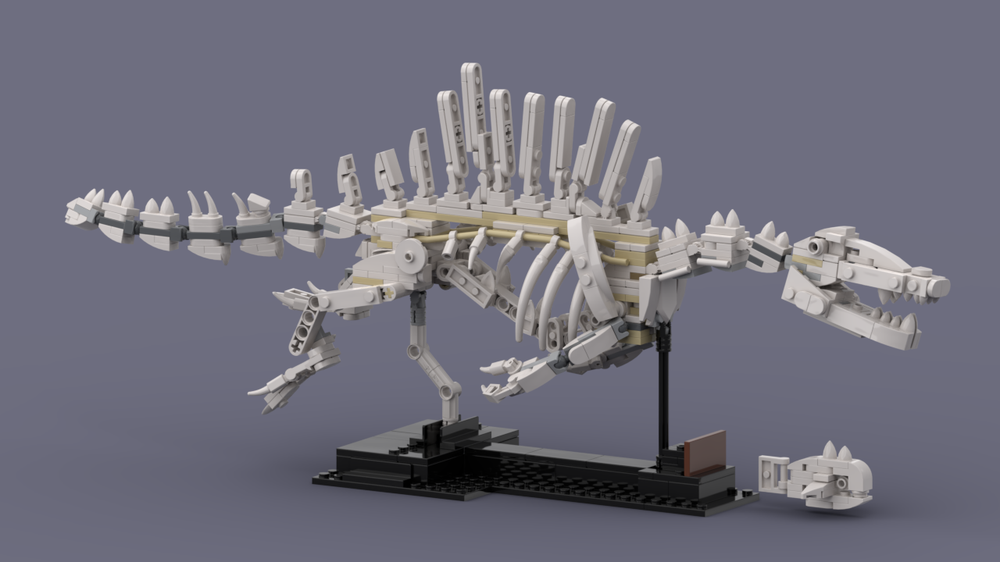LEGO MOC 21320 - swimming Spinosaurus Aegiptiacus alternate build