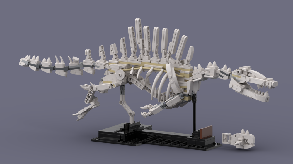 LEGO MOC 21320 swimming Spinosaurus Aegiptiacus alternate build by iceSpurr Rebrickable Build with LEGO