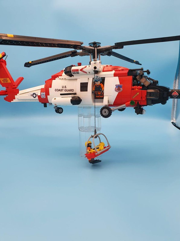 MOC Coast Guard Helicopter by Sir-Unicorn Rebrickable - Build with LEGO
