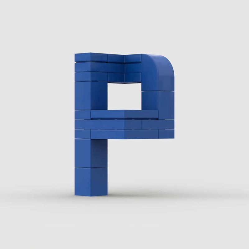 LEGO MOC-121268 3D Letter P 3x3x5 by uminuo | Rebrickable - Build with LEGO