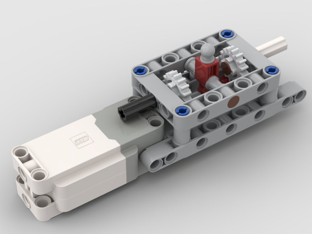 LEGO MOC Gearbox with 2 outputs by thatbrickguy Rebrickable Build