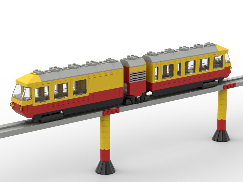 LEGO Inter-City Passenger Monorail by paulvdb | Rebrickable - Build with LEGO