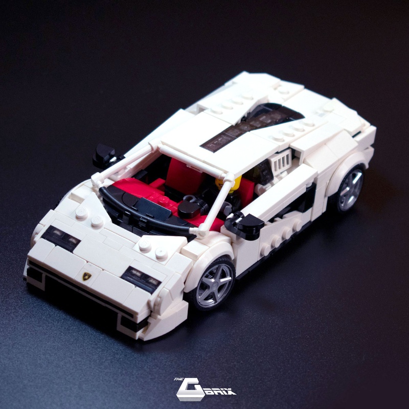 enkelt gang pas Assassin LEGO MOC Lamborghini Countach LPi 800-4 - 2021 - Red and White by thegbrix  | Rebrickable - Build with LEGO