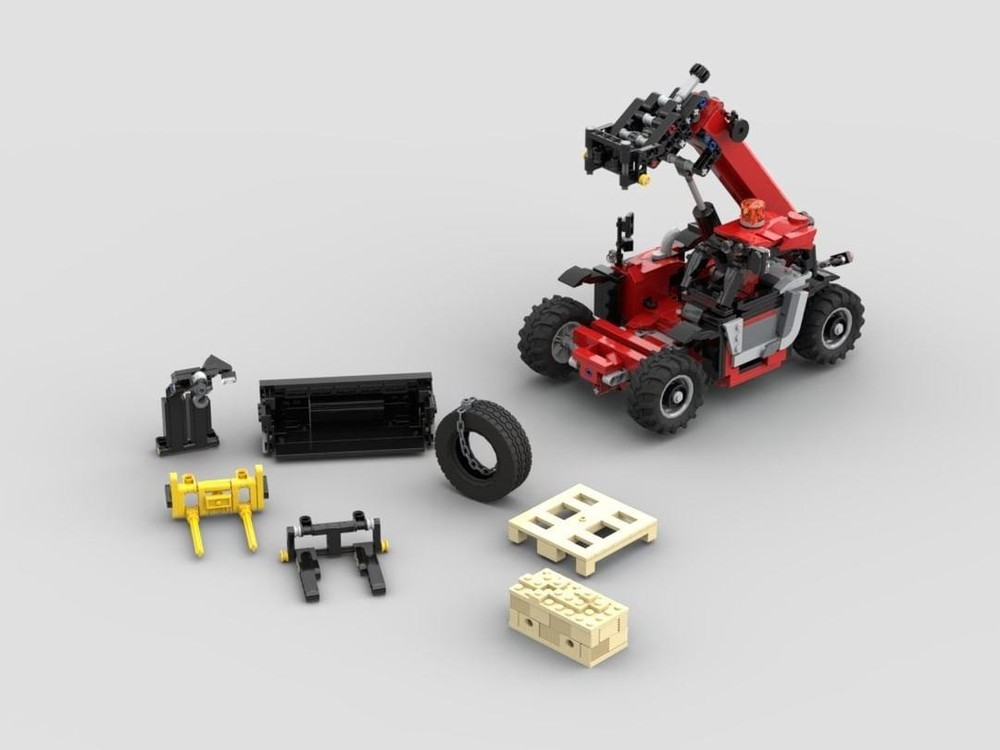 LEGO MOC-121442 Manitou MT telehandler (By BricKimi) by OldOlneyLego ...
