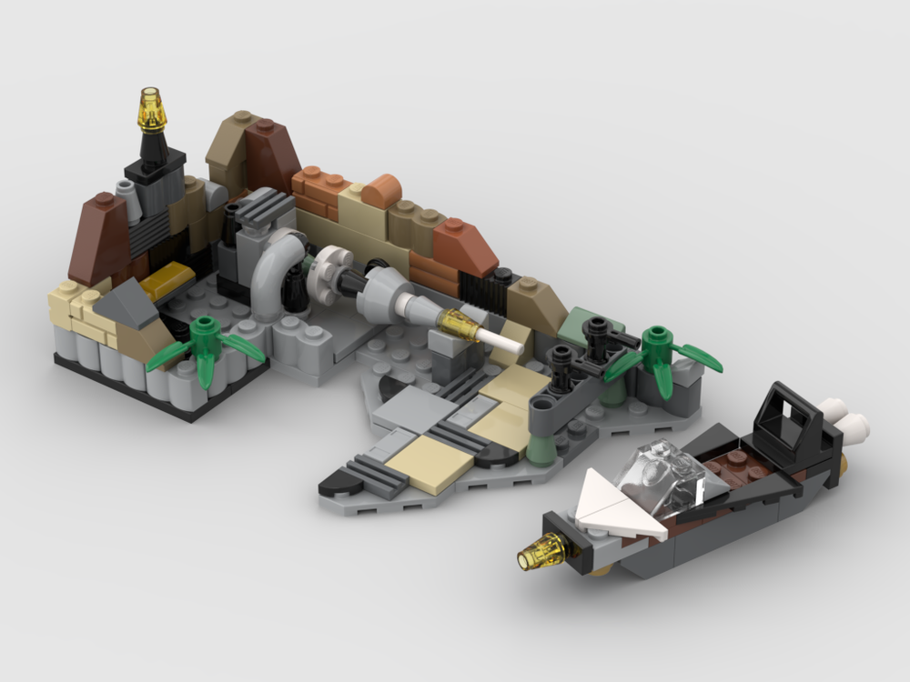 LEGO MOC Star Wars rocket storage facility by l_hendriksen