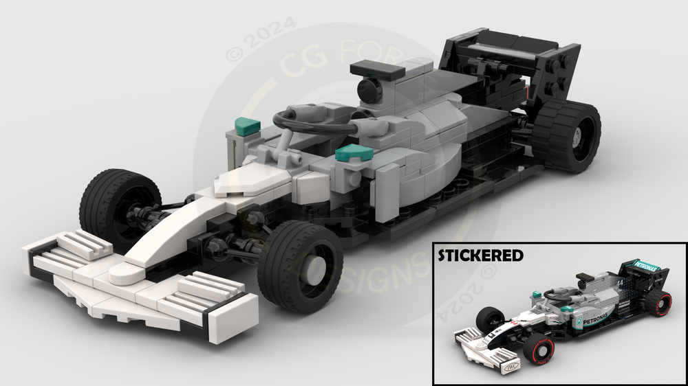 LEGO MOC F1 Mercedes W10 - Germany by CGForceDesigns | Rebrickable ...