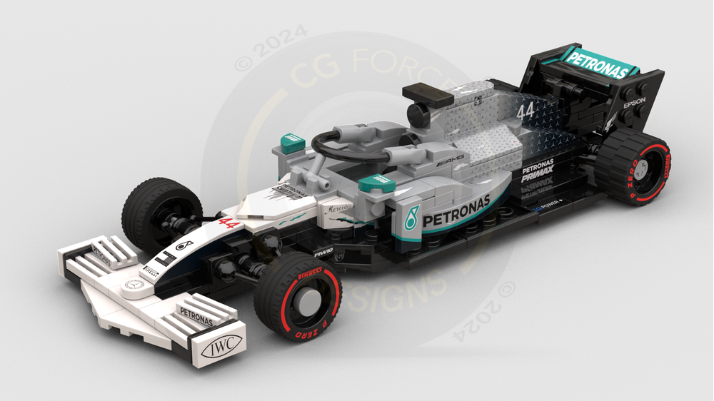LEGO MOC F1 Mercedes W10 - Germany by CGForceDesigns | Rebrickable ...