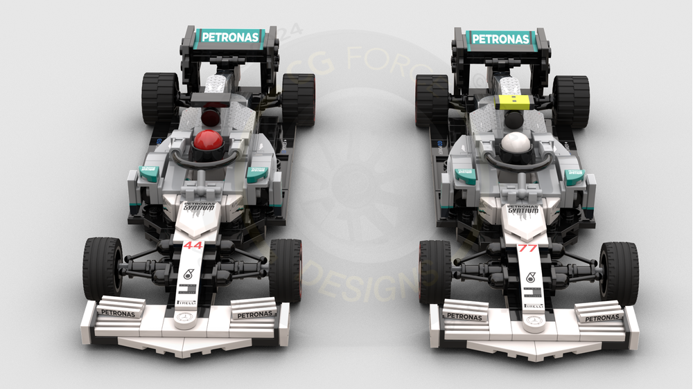 LEGO MOC F1 Mercedes W10 - Germany by CGForceDesigns | Rebrickable ...