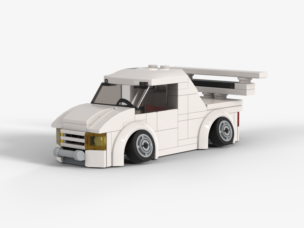 LEGO MOC White JDM Truck by Brickblins | Rebrickable - Build with LEGO