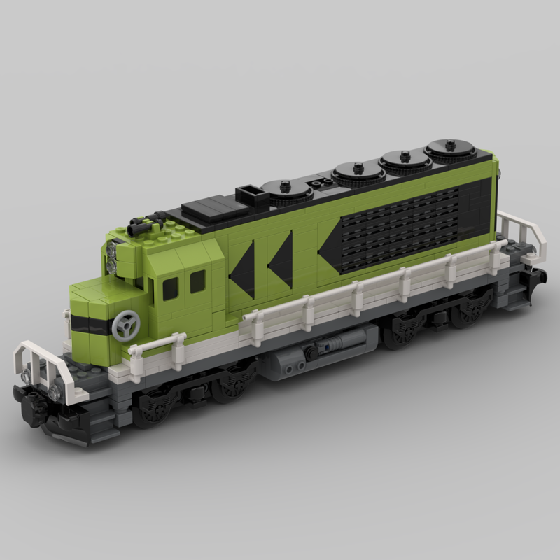 LEGO MOC 60337 diesel cargo locomotive train by josszo