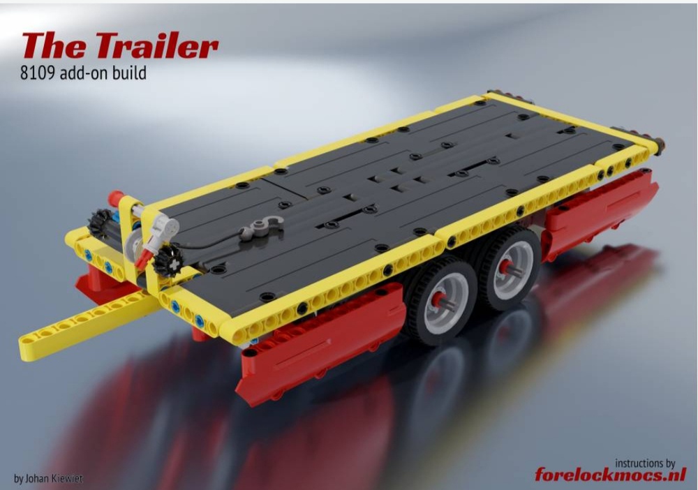 LEGO MOC Trailer for 8109 truck by | Rebrickable - Build with LEGO