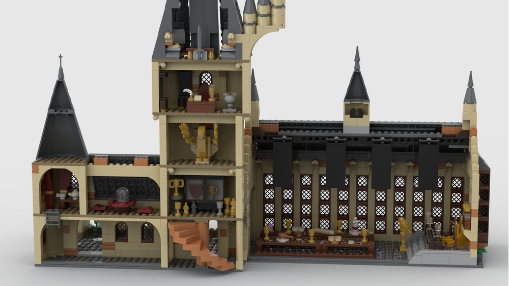 LEGO MOC Great Hall Expansion (Version 2) by witchcraftedbricks