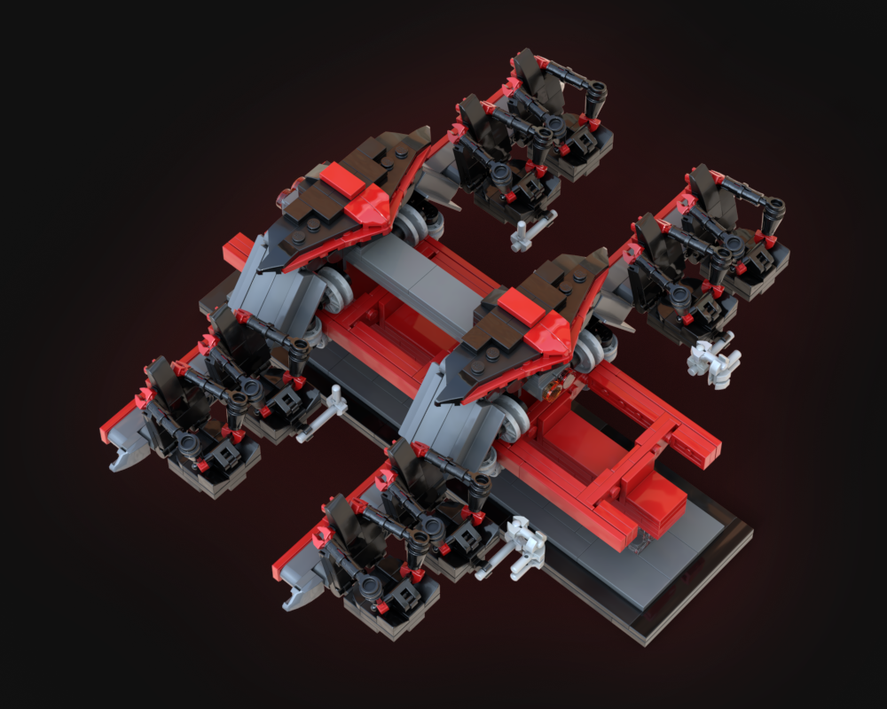 LEGO MOC-122184 X-Flight Roller Coaster Train Model by CarCar75 ...