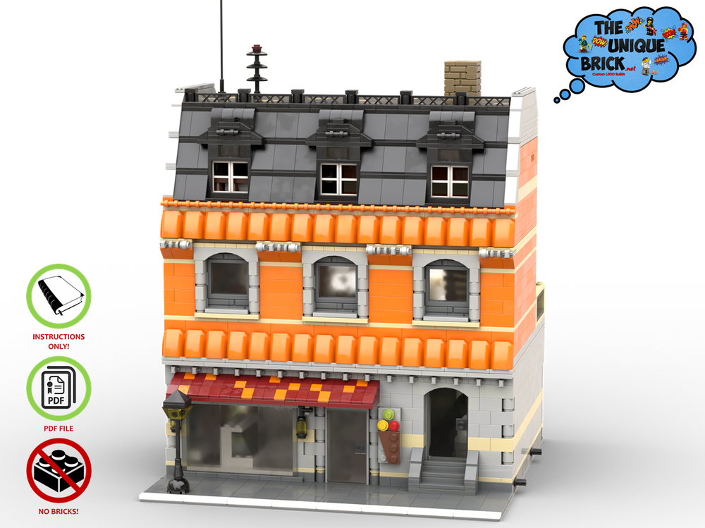 Lego Moc Modular Ice Cream Store By Theuniquebrick | Rebrickable - Build  With Lego
