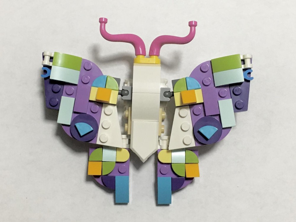 Lego Moc Colorful Butterfly By Time Rebrickable Build With Lego