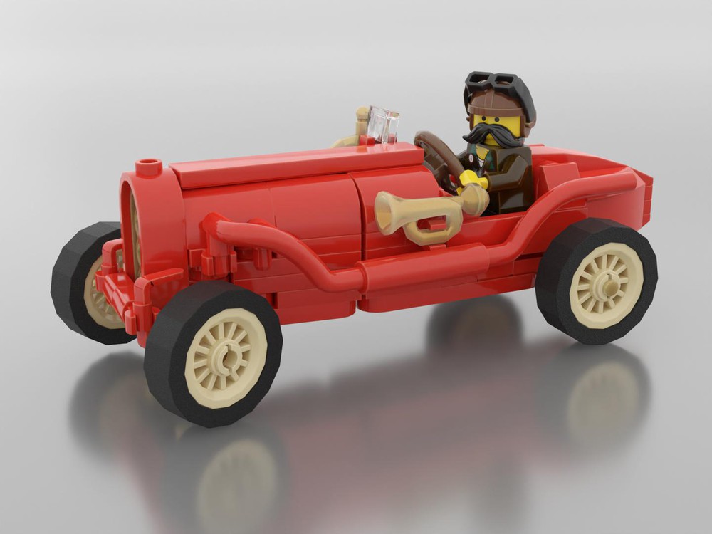 LEGO MOC Vintage Italian Racecar by Dongeraldo | Rebrickable - Build ...