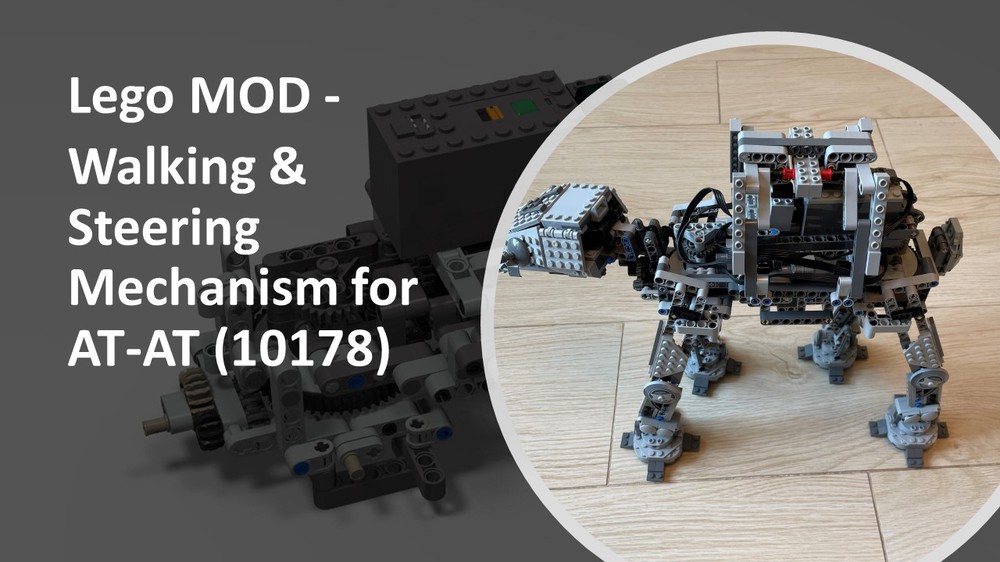 LEGO MOC MOD - Walking & Steering Mechanism for (10178) by norman0812 | Rebrickable - Build with LEGO