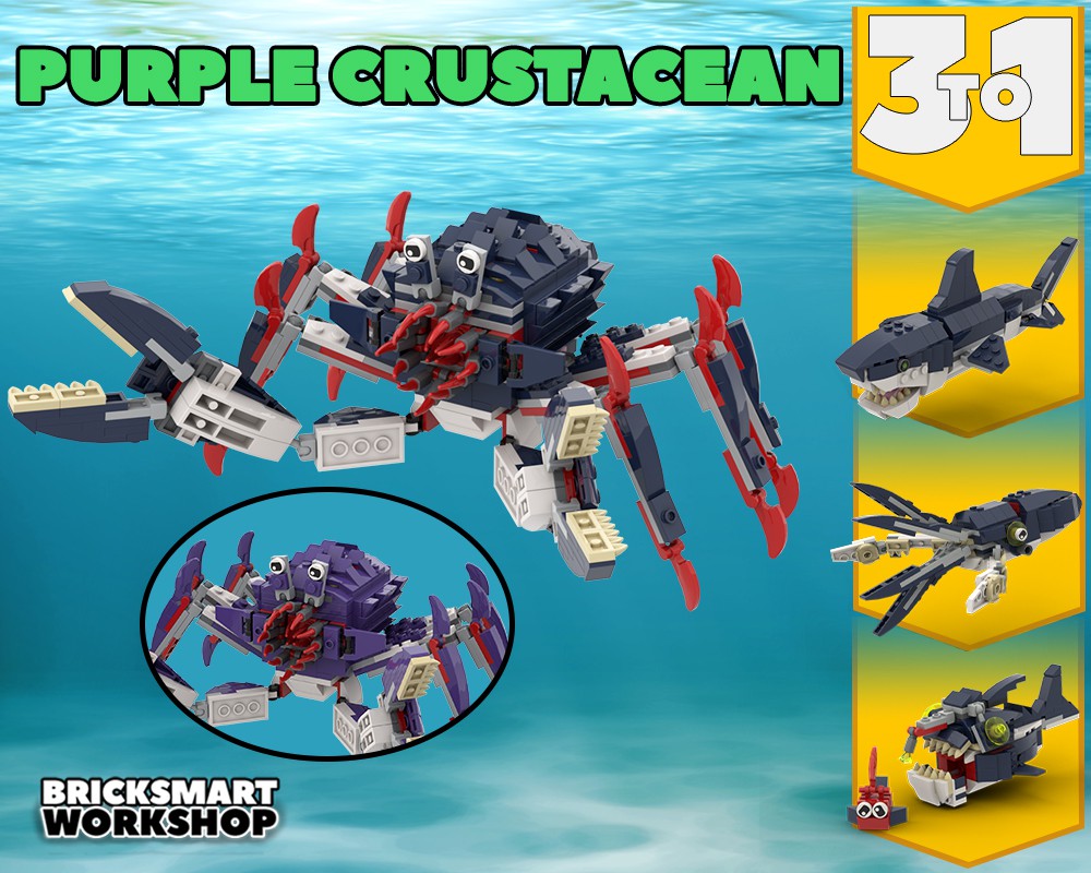 Rimpelingen Geavanceerde botsen LEGO MOC Purple Crustacean 31088 3 to 1 plus by bricksmartworkshop |  Rebrickable - Build with LEGO