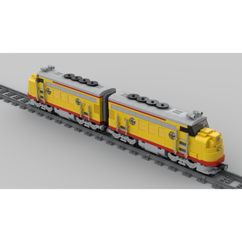 LEGO MOC Union Pacific locomotive Train by josszo | Rebrickable - Build ...