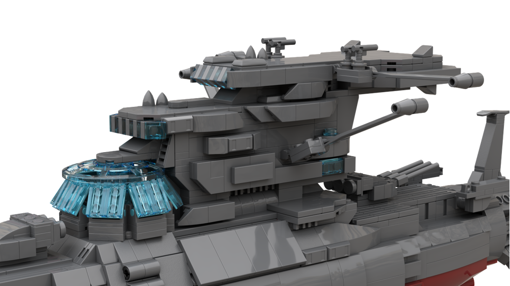 LEGO MOC Space Battleship Ginga Star Blazers 2202 by apenello Rebrickable Build with LEGO