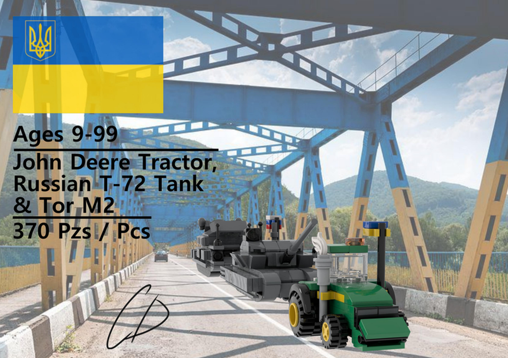 LEGO MOC John Deere Tractor_Russian T72 Tank_Russian TORM2 9A331MU by