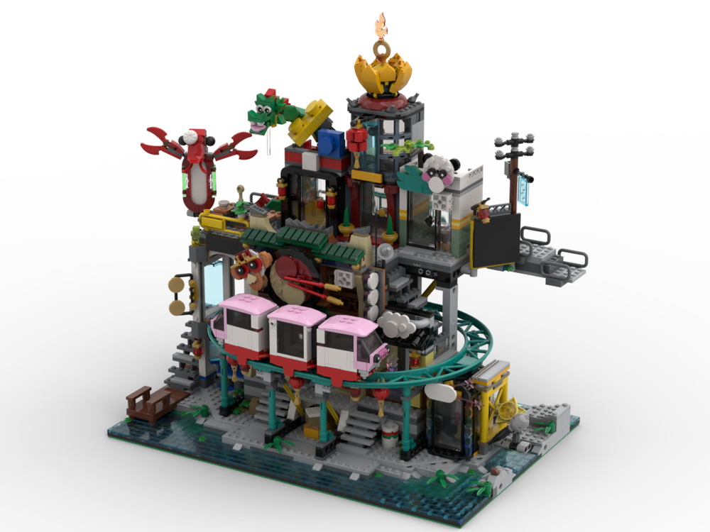 Onze onderneming rand component LEGO MOC City of Lanterns Platform by Brick Artisan | Rebrickable - Build  with LEGO