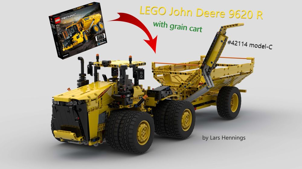 LEGO MOC 42114 C-Model: John Deere 9620 R with grain cart by 