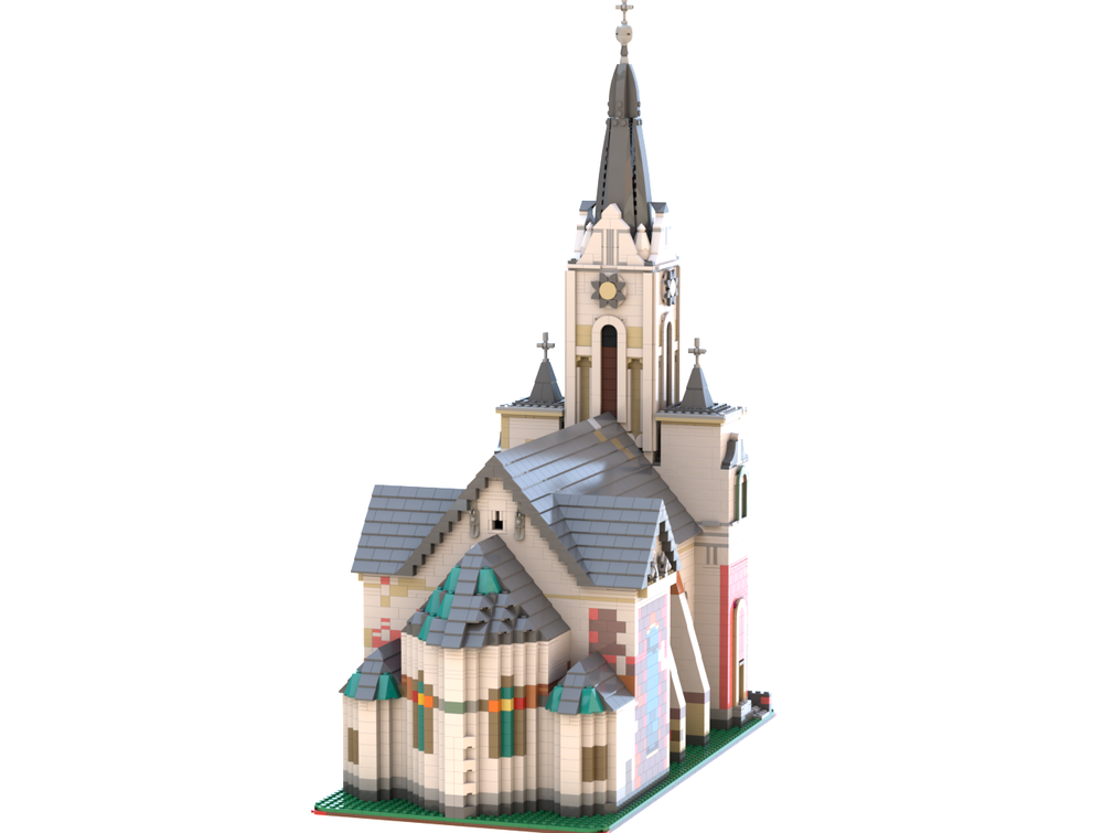 LEGO MOC Assumption Cathedral, Miskolc by cvi | Rebrickable - Build
