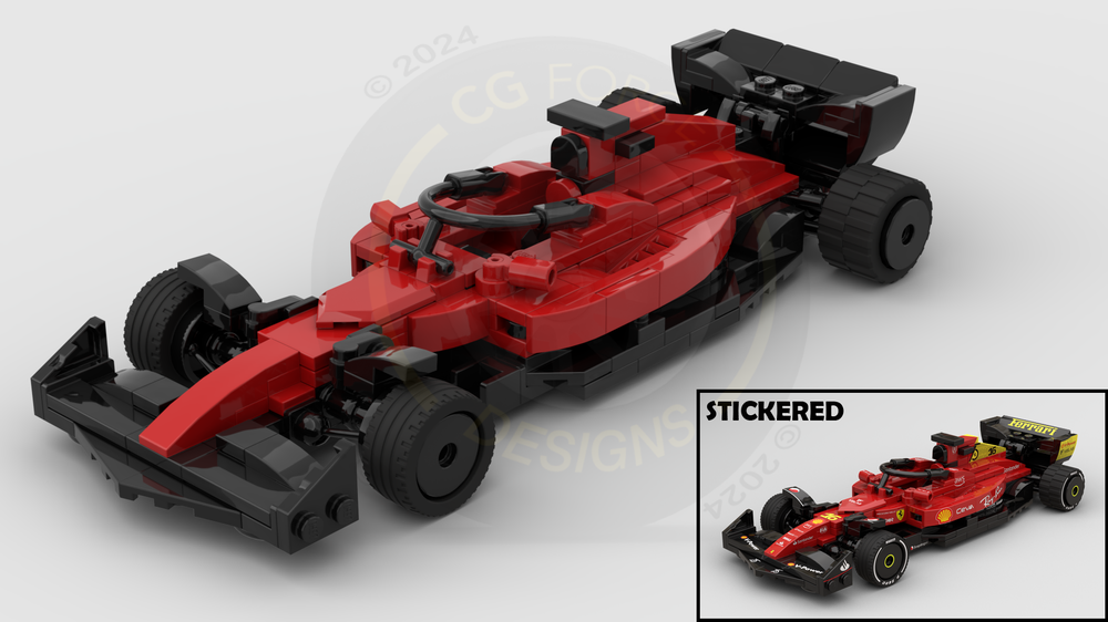 LEGO MOC F1 Ferrari F1 75 Monza By CGForceDesigns Rebrickable 