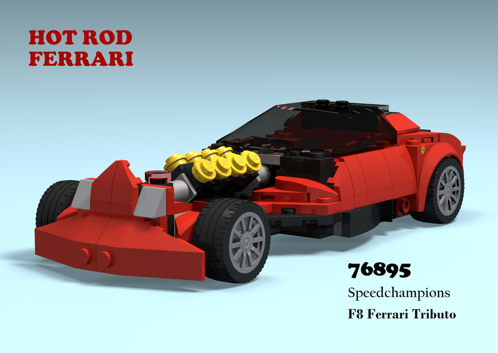 LEGO MOC 76985 Hot Rod by Lovestone Rebrickable Build with LEGO