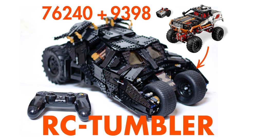 LEGO MOC RC ☆ Βatman Tumbler LEGO 76240 UCS ☆ Motorized and remote controlled with power functions from 9398 Crawler ☆ Batmobile from the Dark Knight by reckless_glitch | Rebrickable - Build with LEGO