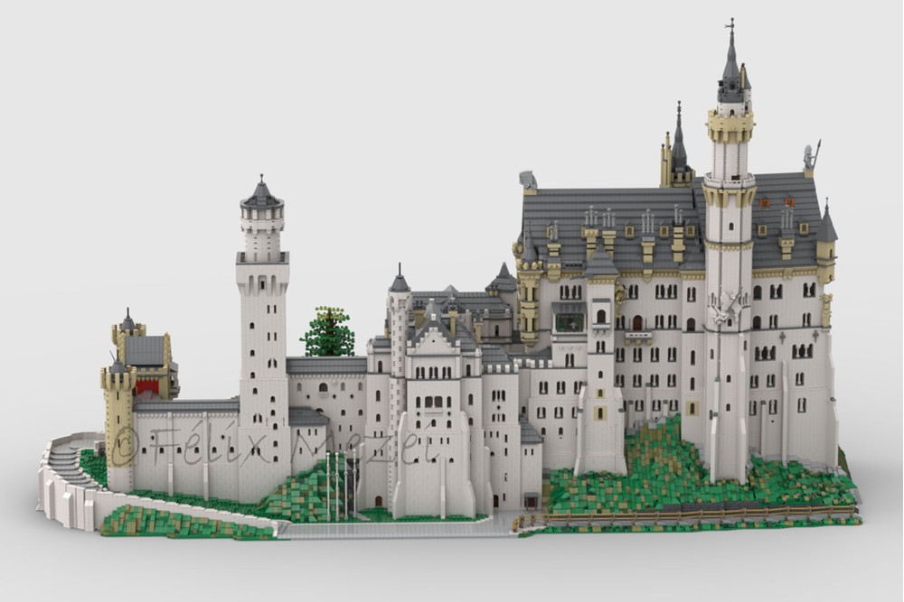 Light gray castle style bricks and pieces sale MOC