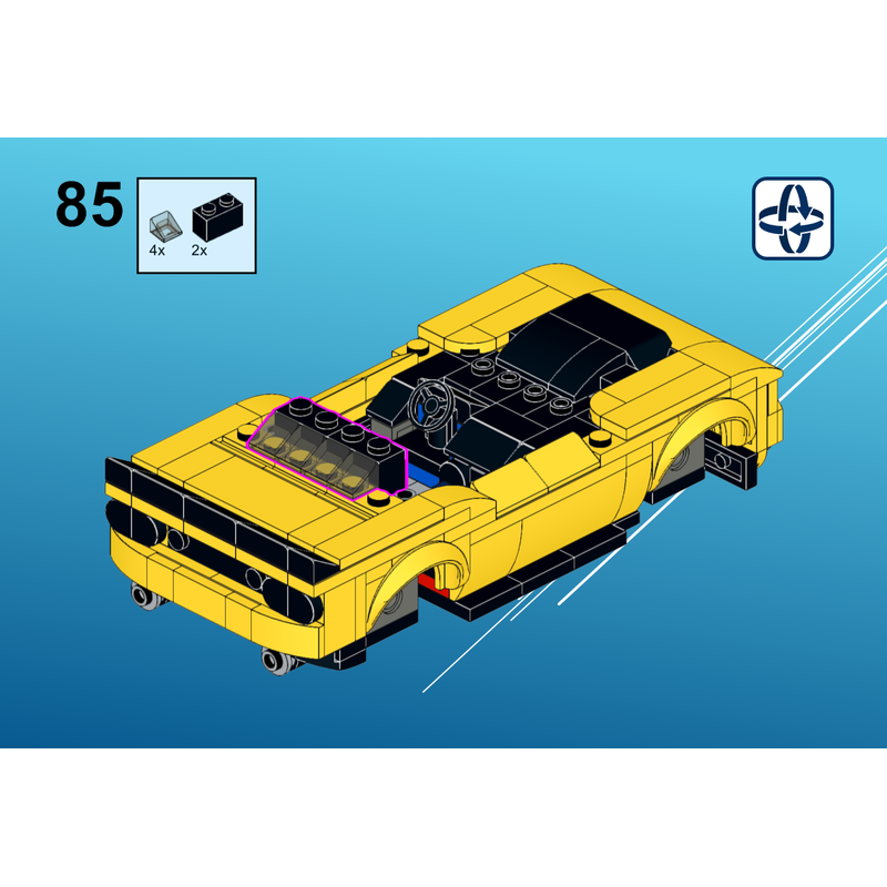 LEGO MOC 2018 Dodge Challenger SRT Demon , 8 wide style by klara_mocs ...