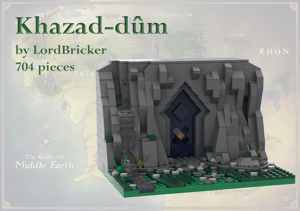 LEGO MOC Khazad-dûm Gate by LordBricker