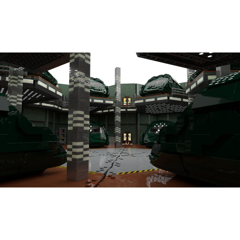 LEGO MOC-123851 Stargate Atlantis Puddle Jumper Hangar by axsbricks ...