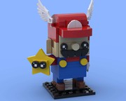 LEGO MOC Jack Bowser Black Peaches BrickHeadz by TheBricketeer