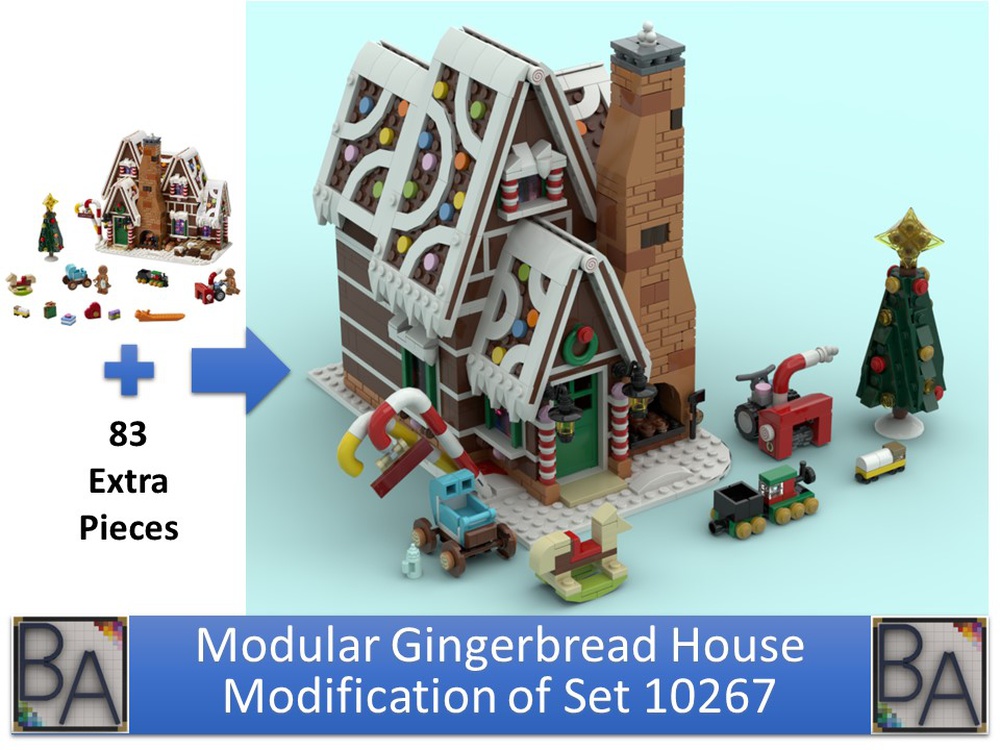 LEGO MOC Modular Gingerbread - Modification of Set 10267 by Brick Artisan | Rebrickable - with LEGO