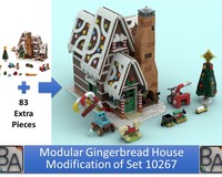 Modular Gingerbread House - Modification of Set 10267
